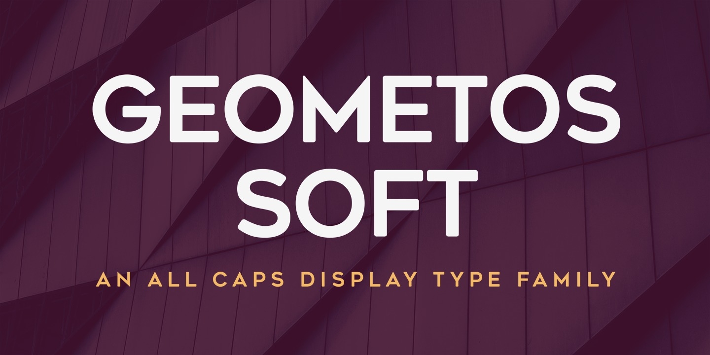 Przykład czcionki Geometos Soft Bold
